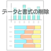 データと書式の削除